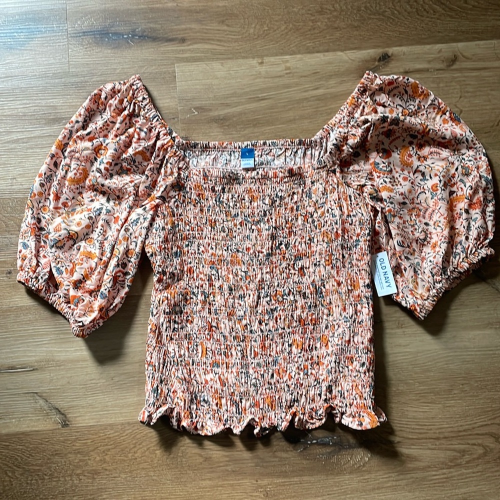 Stretchy Floral Old Navy Top